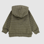 Long-Sleeved Checkered Jacket - Ourkids - Pompelo