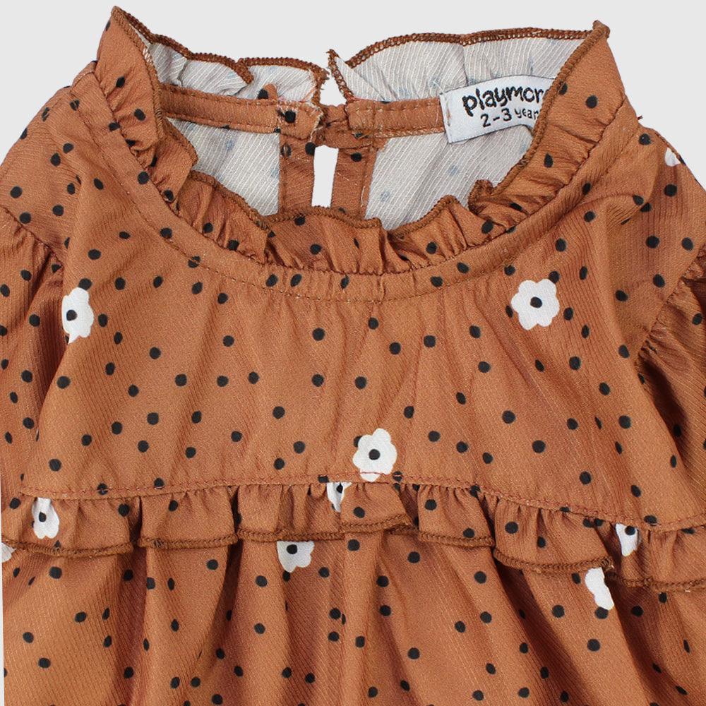 Long-Sleeved Dotted Blouse - Ourkids - Playmore