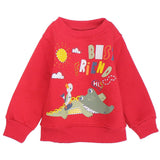 Long-Sleeved Fleeced Crocodile Pajama - Ourkids - Rosso