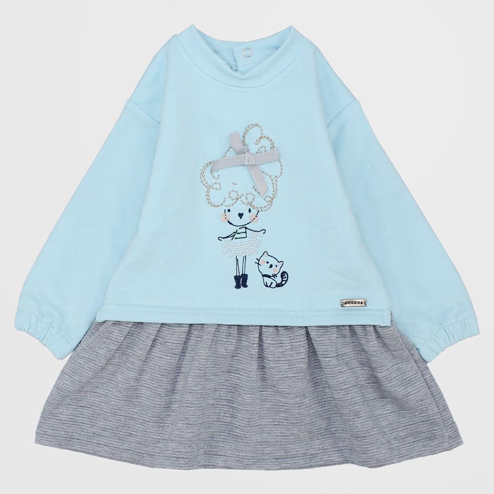 Long-Sleeved Fleeced Dress - Ourkids - Quokka