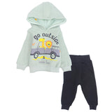 Long-Sleeved Fleeced Hooded Animal Ride Pajama - Ourkids - Rosso