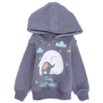 Long-Sleeved Fleeced Hooded Baby Elephant Pajama - Ourkids - Rosso