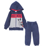 Long-Sleeved Fleeced Hooded Mickey Mouse Pajama - Ourkids - Morenella