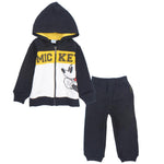 Long-Sleeved Fleeced Hooded Mickey Mouse Pajama - Ourkids - Morenella