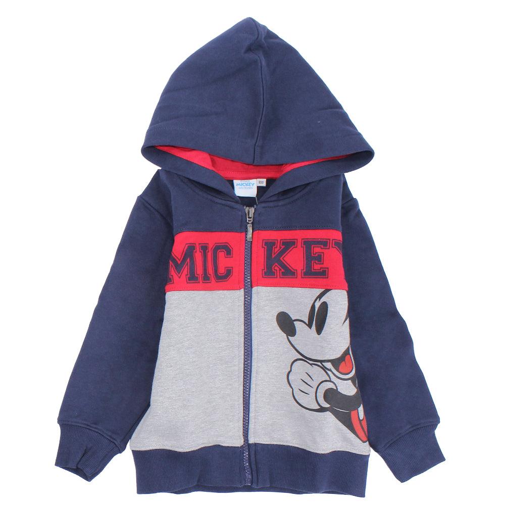 Long-Sleeved Fleeced Hooded Mickey Mouse Pajama - Ourkids - Morenella