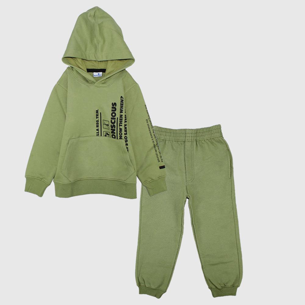 Long-Sleeved Fleeced Hooded Pajama - Ourkids - Morenella