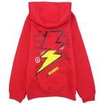 Long-Sleeved Fleeced Hooded Pajama (Stay Real) - Ourkids - Rosso