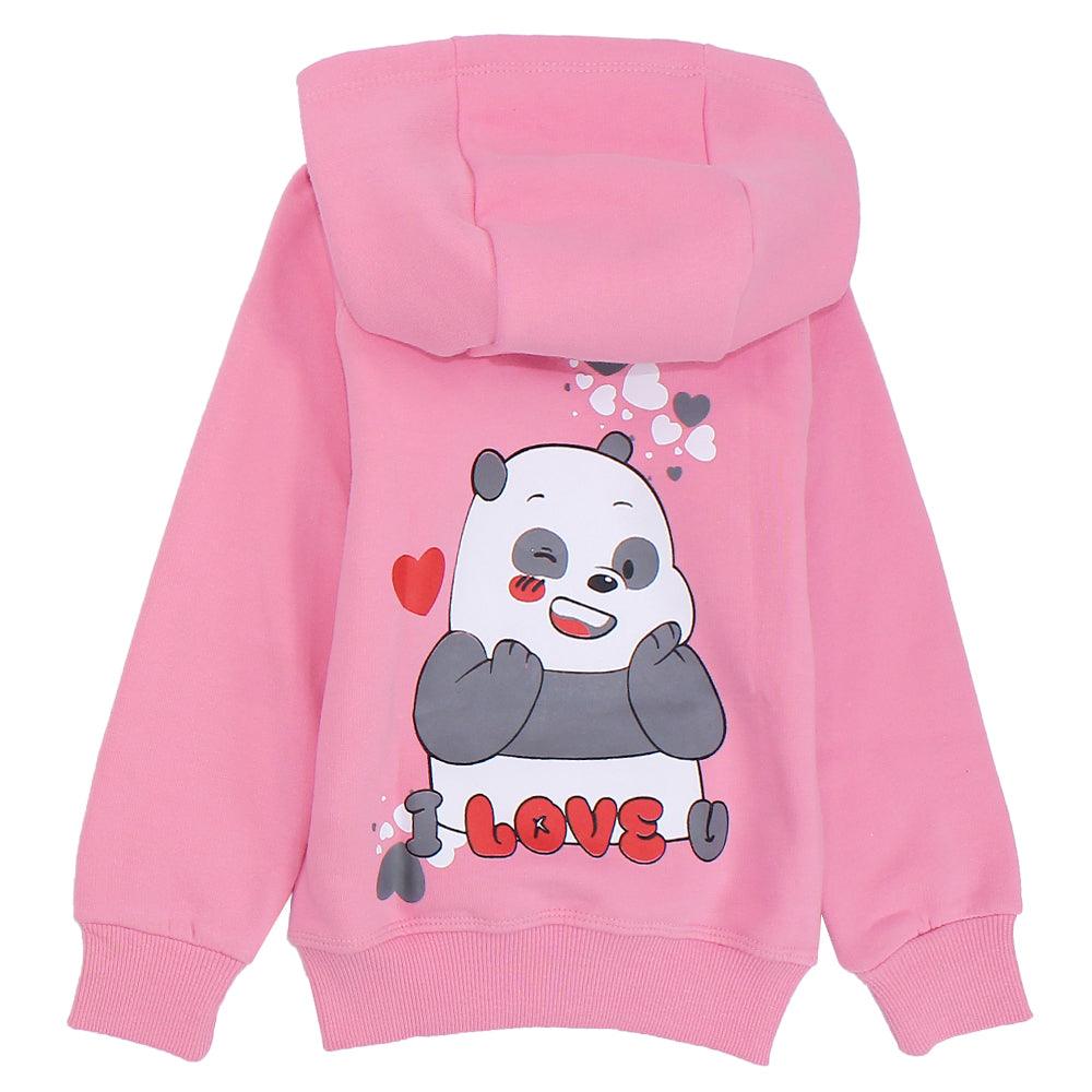 Long-Sleeved Fleeced Hooded Romantic Panda Pajama - Ourkids - Rosso