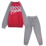 Long-Sleeved Fleeced Rosso Authentic Pajama - Ourkids - Rosso