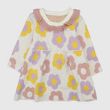 Long-Sleeved Flowery Dress - Ourkids - Mini Me