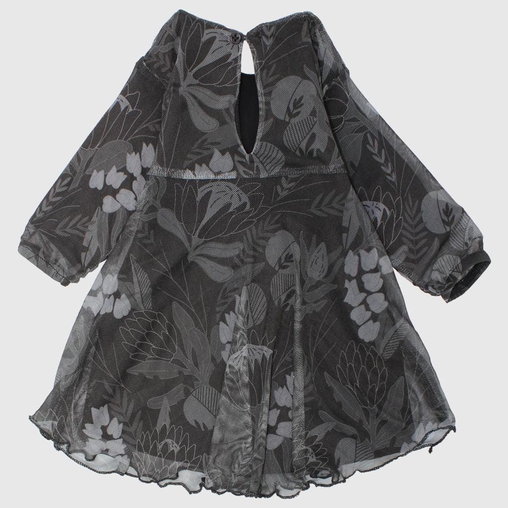 Long-Sleeved Flowery Dress - Ourkids - Playmore