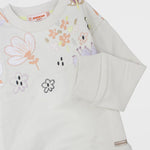 Long-Sleeved Flowery Sweatshirt - Ourkids - Quokka