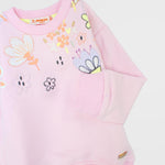 Long-Sleeved Flowery Sweatshirt - Ourkids - Quokka