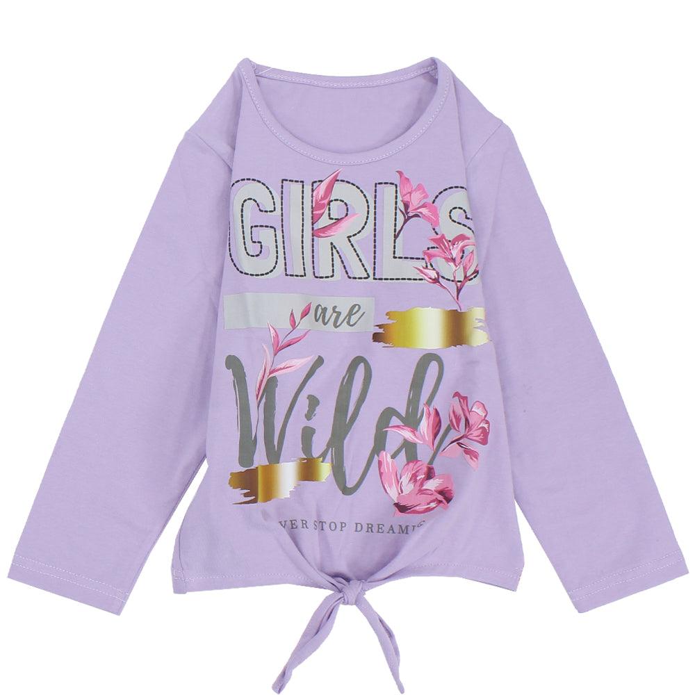 Long-Sleeved "Girls Are Wild" Pajama - Ourkids - Dream