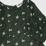 Long-Sleeved Green Flowers Dress - Ourkids - Playmore