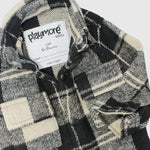 Long-Sleeved Grey Checkered Shirt - Ourkids - Playmore