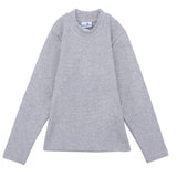 Long-Sleeved Half-Collar Grey T-Shirt - Ourkids - Morenella