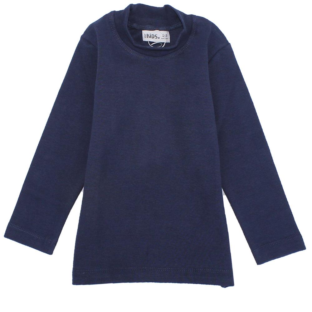 Long-Sleeved Half-Collar T-Shirt - Ourkids - Ourkids