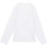 Long-Sleeved Half-Collar White T-Shirt - Ourkids - Morenella