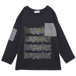 Long-Sleeved Happier T-shirt - Ourkids - Playmore