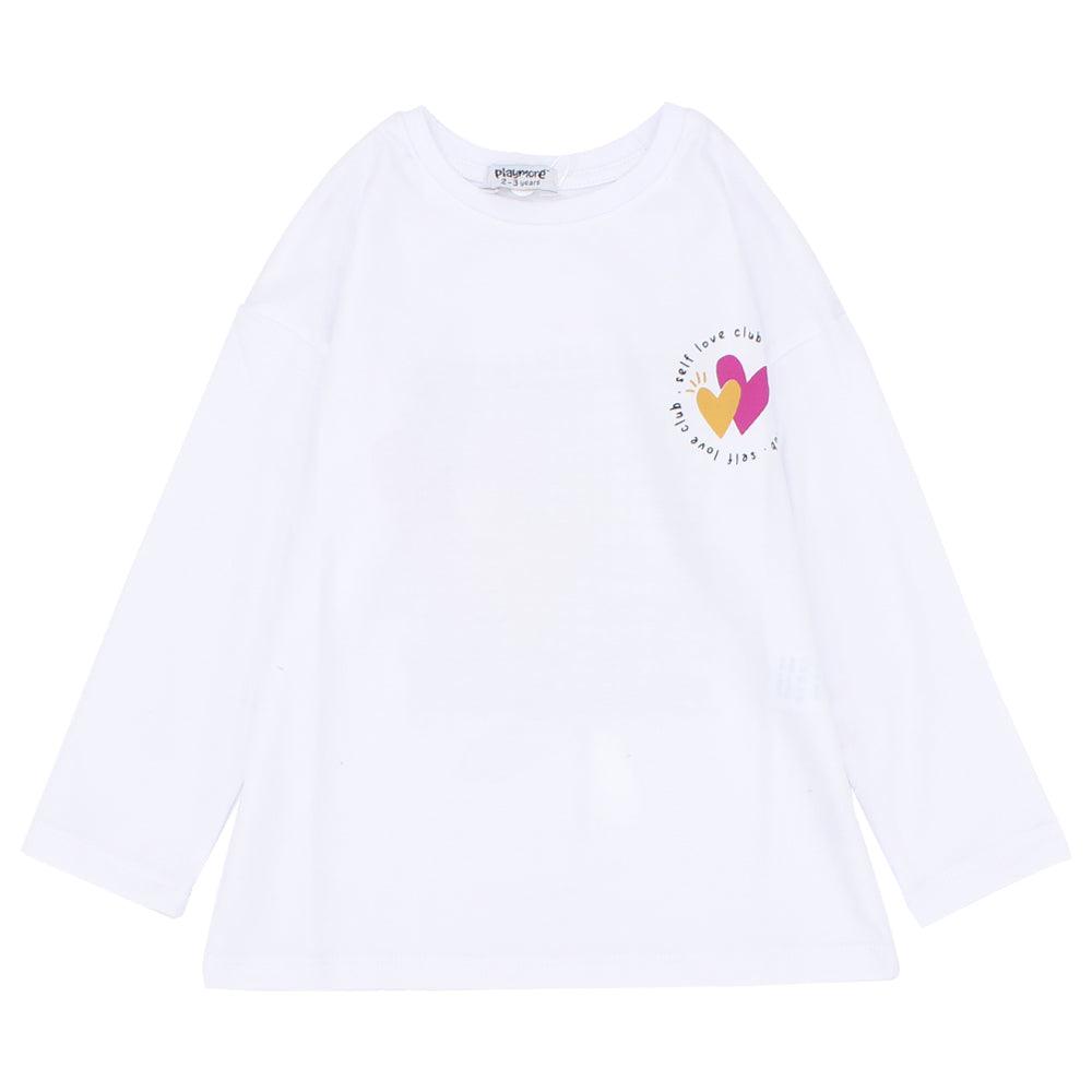 Long-Sleeved Hearts T-shirt - Ourkids - Playmore