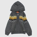 Long-Sleeved Hooded Knit Jacket - Ourkids - Quokka