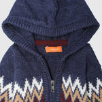 Long-Sleeved Hooded Knit Jacket - Ourkids - Quokka