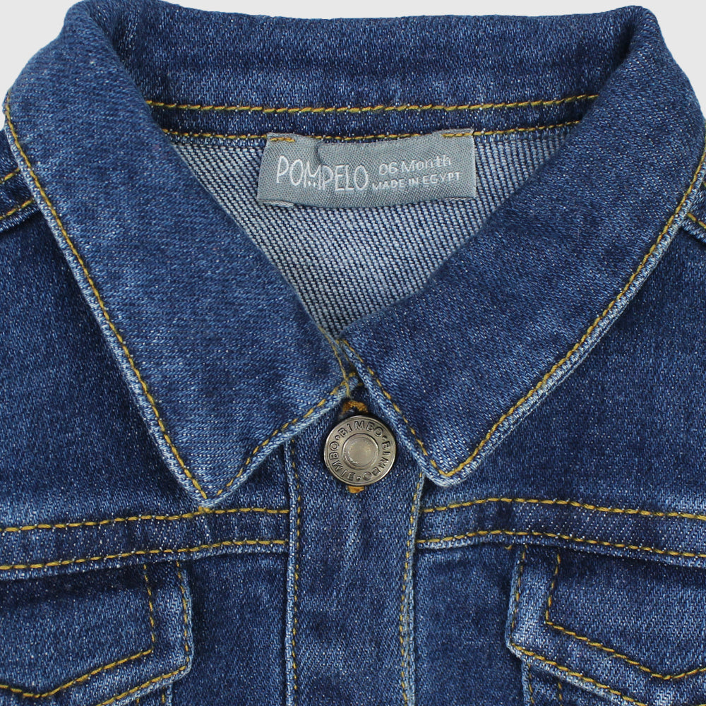 Long-Sleeved Jean Jacket - Ourkids - Pompelo