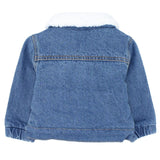 Long-Sleeved Jean Jacket With Front Pockets - Ourkids - Pompelo