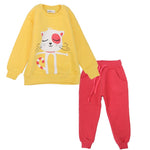 Long-Sleeved Kitten Fleeced Pajama - Ourkids - Ourkids