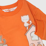 Long-Sleeved Kitten House Sweatshirt - Ourkids - Quokka