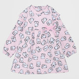 Long-Sleeved Kitty Kittens Dress - Ourkids - Quokka