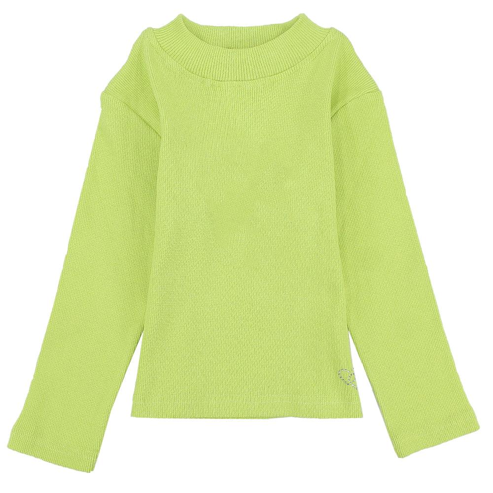 Long-Sleeved Plain Half-Collar T-Shirt - Ourkids - Quokka