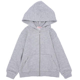 Long-Sleeved Plain Hooded Jacket - Ourkids - Pompelo