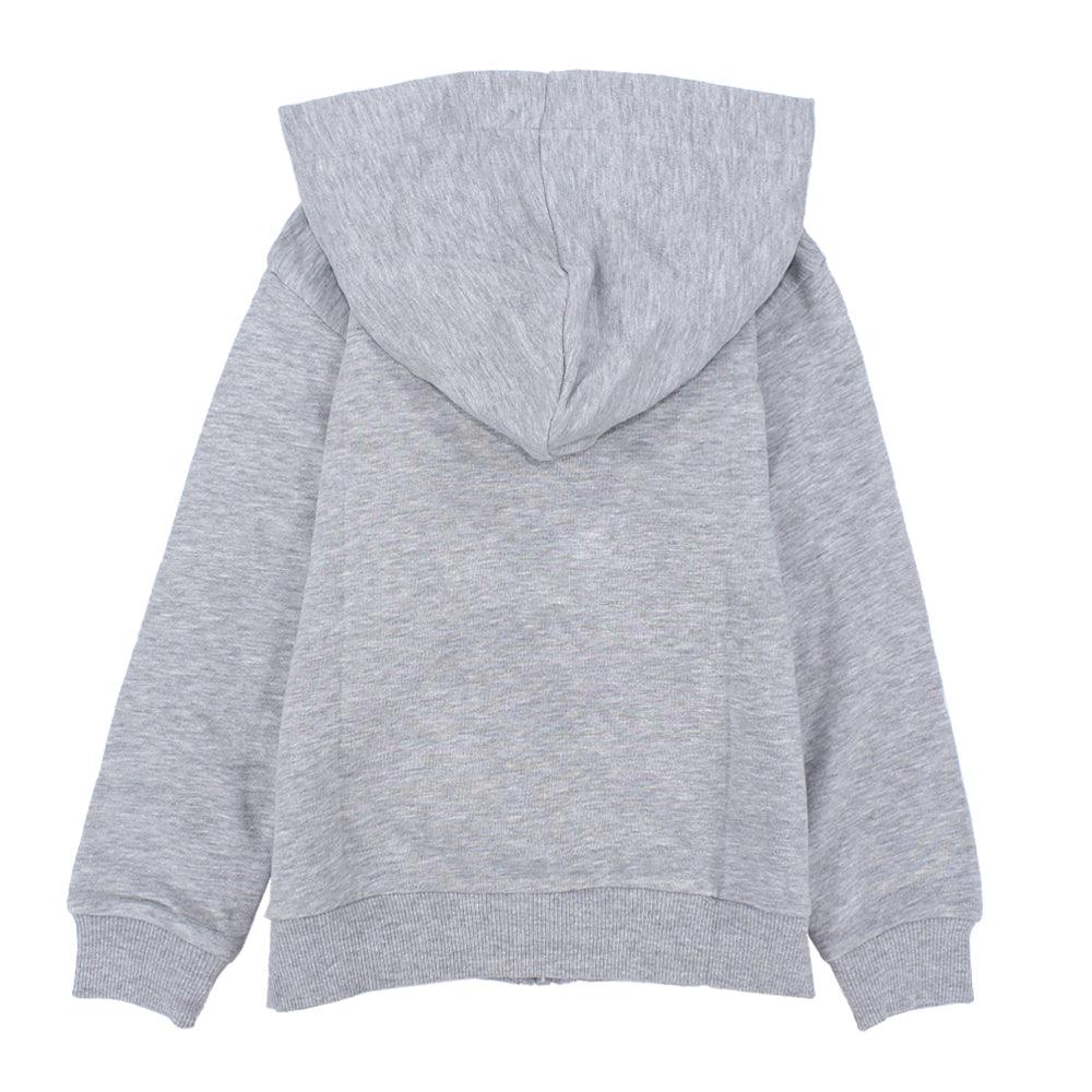 Long-Sleeved Plain Hooded Jacket - Ourkids - Pompelo