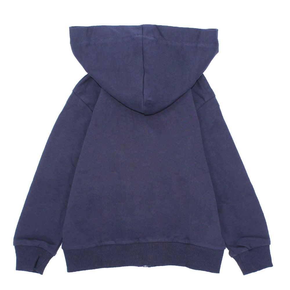 Long-Sleeved Plain Hooded Jacket - Ourkids - Pompelo