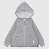 Long-Sleeved Plain Hooded Jacket - Ourkids - Quokka