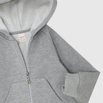 Long-Sleeved Plain Hooded Jacket - Ourkids - Quokka