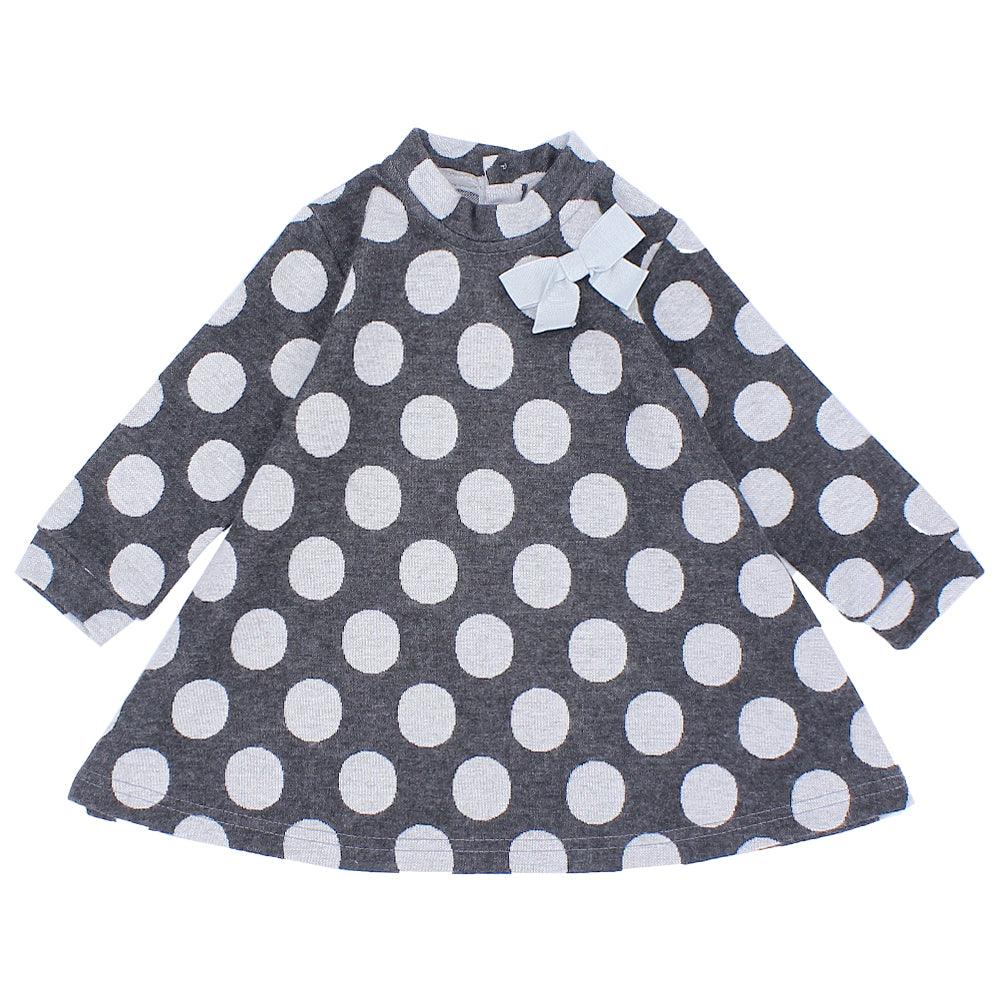 Long-Sleeved Polka Dots Dress - Ourkids - Quokka