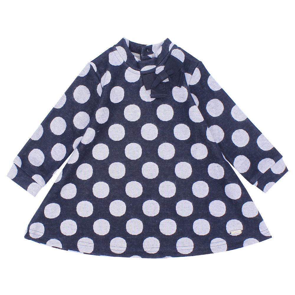 Long-Sleeved Polka Dots Dress - Ourkids - Quokka