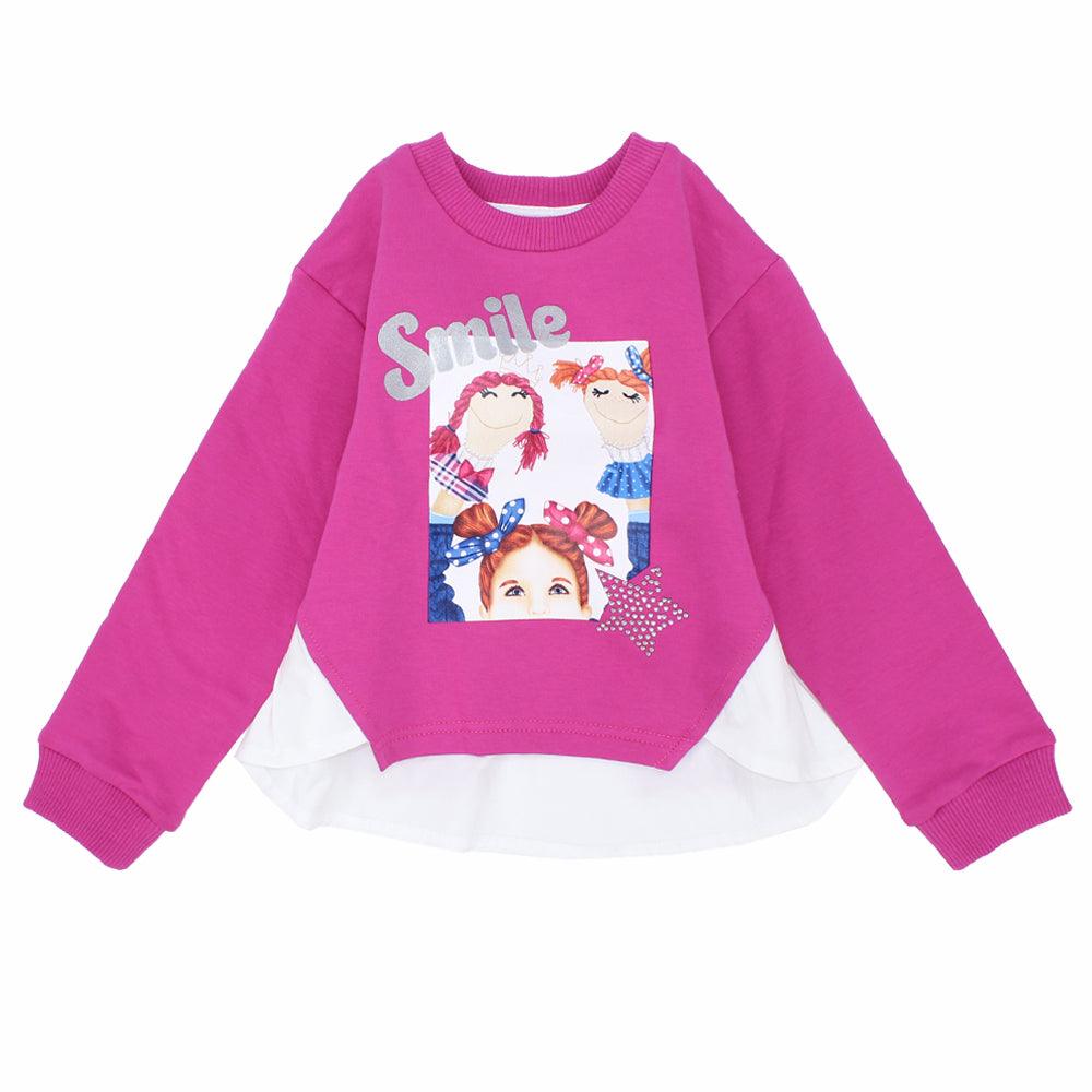 Long-Sleeved Printed Sweatshirt - Ourkids - Quokka