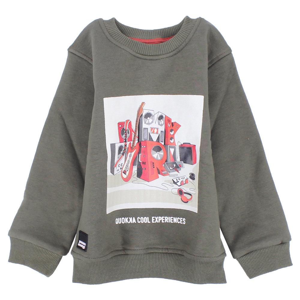 Long-Sleeved Printed Sweatshirt - Ourkids - Quokka