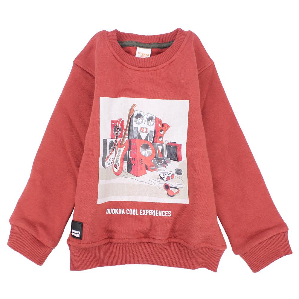 Long-Sleeved Printed Sweatshirt - Ourkids - Quokka