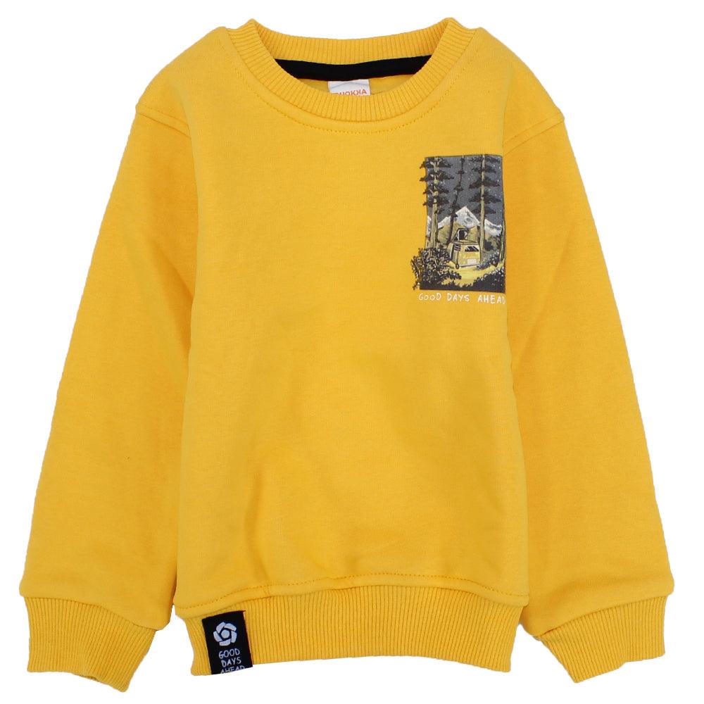 Long-Sleeved Printed Sweatshirt - Ourkids - Quokka