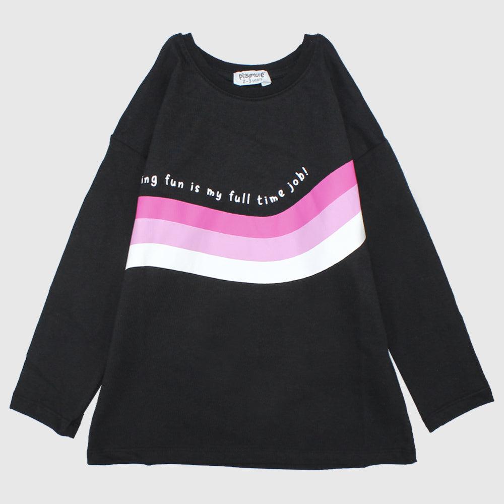 Long-Sleeved Printed T-shirt - Ourkids - Playmore