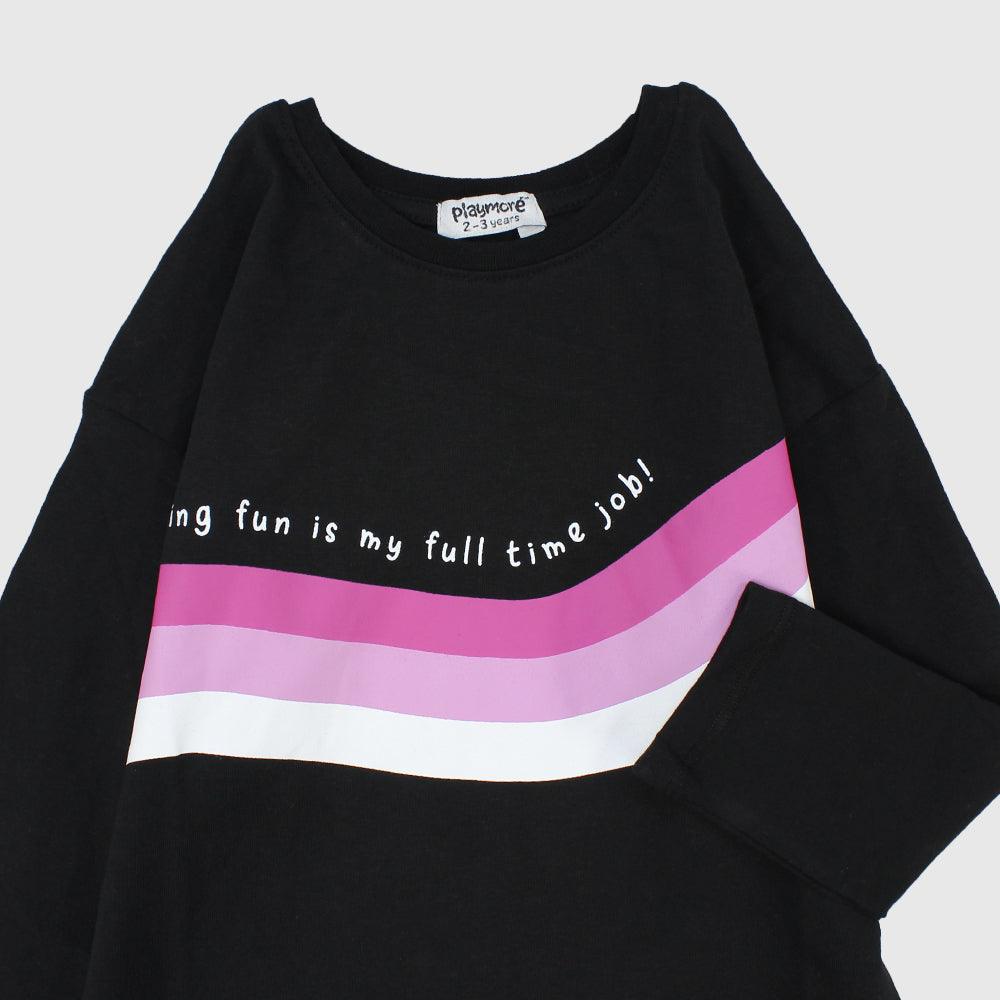 Long-Sleeved Printed T-shirt - Ourkids - Playmore