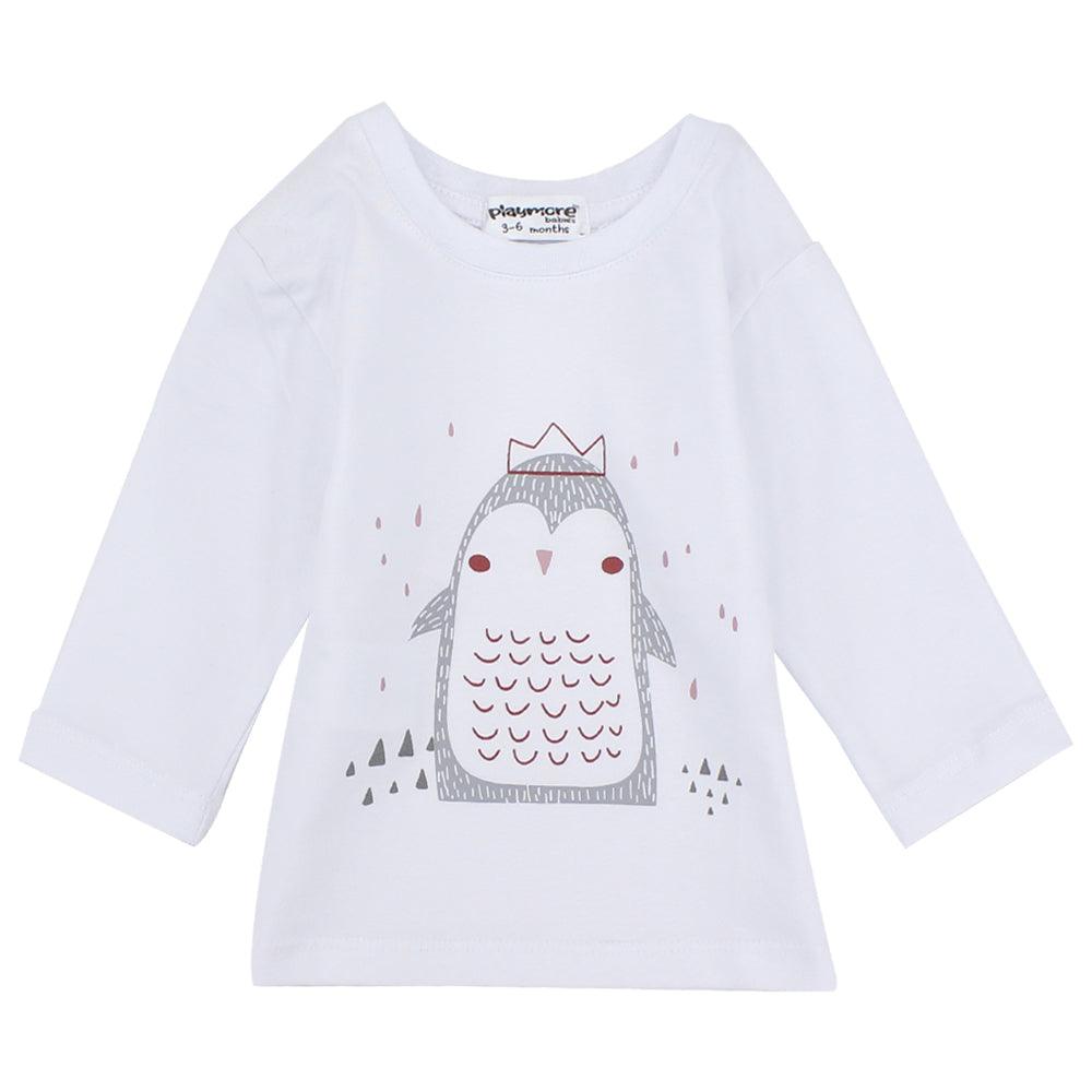 Long-Sleeved Queen Penguin T-shirt - Ourkids - Playmore