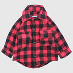 Long-Sleeved Red Checkered Shirt - Ourkids - Playmore