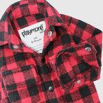 Long-Sleeved Red Checkered Shirt - Ourkids - Playmore