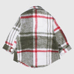 Long-Sleeved Red/Olive Checkered Shirt - Ourkids - Playmore